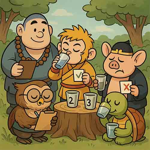 Cả Nhóm Giải Quyết Vấn Đề Về Nguồn Nước Uống Bằng Phương Pháp Thử Nghiệm Mù