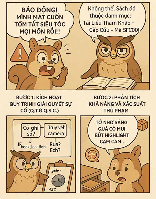 Cú Mọt Sóc Tình Huống Mất Sách Tham Khảo