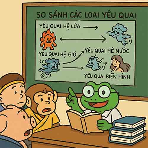 Ếch Nhồi Kiến Thức So Sánh Các Loại Yêu Quái Theo Sách Bách Khoa