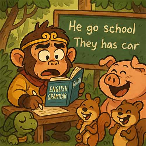 Tôn Ngộ QUên Luyện Ngữ Pháp Tiếng Anh Với Những Câu Sai Bá Đạo