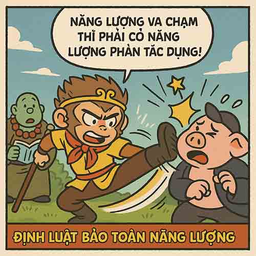 Tôn Ngộ QUên Ứng Dụng Định Luật Bảo Toàn Năng Lượng Vào Các Trận Đánh