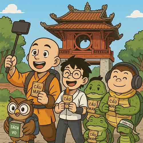 Chương 48: Check-in Văn Miếu – Cả Nhóm Đi Cúng Cầu Đỗ đạt thi HSA 505