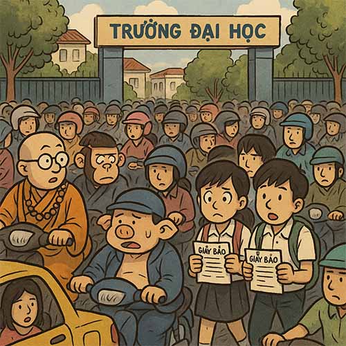 Phần 4: Chương 25: Đường Tăng Ca Tới Điểm Thi – Vượt Tắc Đường Và Mê Cung Cổng Trường