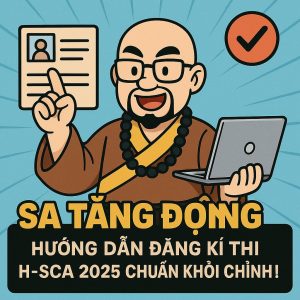 Sa Tăng Động Chỉ Lối Hướng Dẫn Đăng Kí Thi H-SCA 2025 Chuẩn Khỏi Chỉnh!