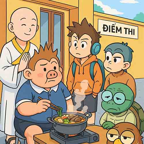 Trư Bát Tịt gợi ý ăn gì khi thi HSA 505