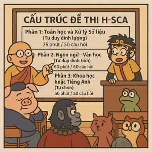 Tôn Ngộ Quên Cùng Đường Tăng Ca Giải Mã Cấu Trúc Đề Thi H-SCA Tất Cả Các Môn