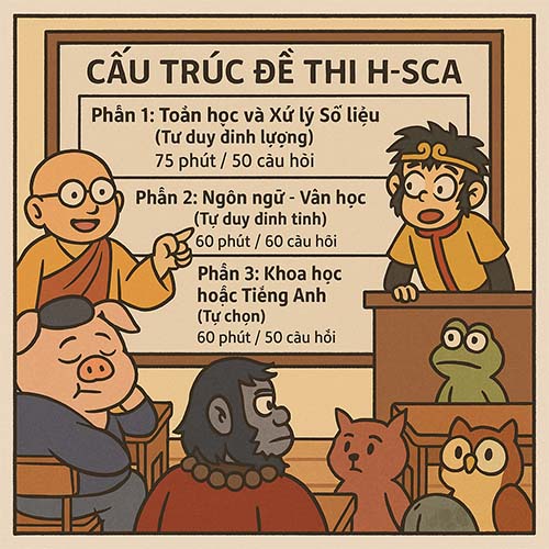 Phần 2:  Tôn Ngộ Quên Cùng Đường Tăng Ca Giải Mã Cấu Trúc Đề Thi H-SCA Tất Cả Các Môn